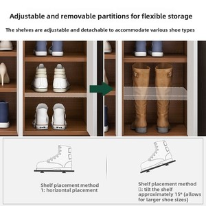 Scarpiera Multifunzionale in Acciaio per Ingresso, Corridoio, Scala, <span class=keywords><strong>Esterno</strong></span>, Balcone - Mobile Contenitore Salvaspazio - Product Image 3