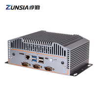 Zunsia Embedded Computer Case N100 4*2,5G LAN 6Com DDR5 X86 Industrial Fanless Mini PC con 12th Gen N95 N200 N305 CPU