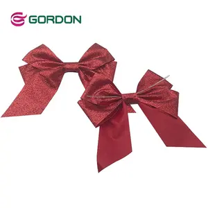 Gordon Ribbon bottom decoration bow wired twist tie jelly bow imballaggio personalizzato fiocco in nastro per confezione regalo