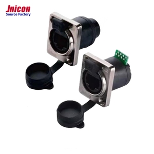 Jnicon công nghiệp <span class=keywords><strong>RJ45</strong></span> D-Link nam cắm nữ ổ cắm IP65 IP44 tường Bảng điều khiển gắn kết Cat6 bảo vệ Ethernet kết nối không thấm nước - Product Image 5