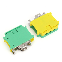 Bloc de terminaison de mise à la terre USLKG 35B sur rail DIN, connecteur de terre PE pour fil de 35 mm²