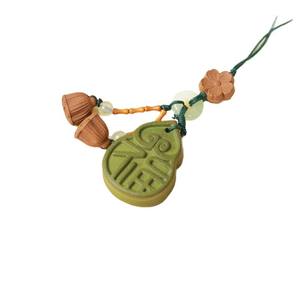 Collier porte-clés d'accessoires spirituels avec perles d'encens traditionnelles porte-bonheur Feng Shui et mélange d'encens aux herbes médicinales - Product Image 6