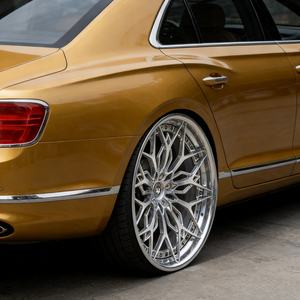 Viaol Nouveau 2 pièces 16 pouces/18 pouces/20 pouces jantes en alliage à plat profond poli brossé 5x114.3 5x120 4x100 5x108 6x139.7 pour A6 C7 <span class=keywords><strong>C8</strong></span> - Product Image 6