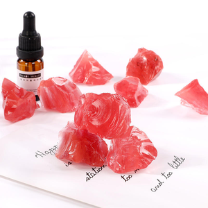 Ham kristal şifa kuvars taş fabrika fiyat toptan düzensiz kristal kayalar cüruf cam taş kırmızı cam taşlar - Product Image 4