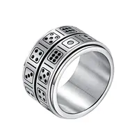 Black Wedding Tungsten Ring D20 Dice Ring Black Tungsten Ring