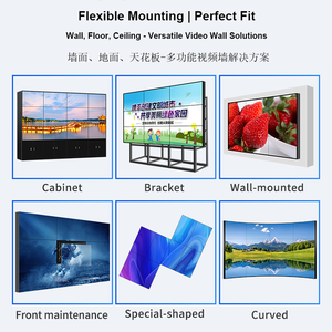 Mur vidéo LCD 49 pouces 2K & 4K UHD à cadre ultra-fin 0,88 mm 1,7 mm 3,5 mm, écran d'affichage publicitaire à raccordement sans soudure pour entreprises ZGS - Product Image 5