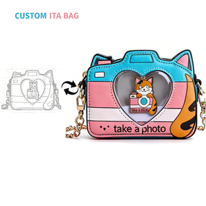 Custom Holographic Ita Bag Shiny Fashion Romantic Design purple Ita Bag <b>Pouches</b> Bulk Micro Handbag Supplier - Product Image 1