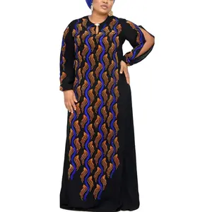 dubai abaya kaftan Latest Fashion elegant High Quality digital print Black Abaya jilbab dubai kaftan for muslim woman