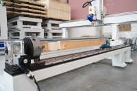 Routeur CNC 5 axes ATC avec axe rotatif, tête pivotante à 180 degrés, moteur et pompe pour la sculpture 3D sur bois, mousse et meubles