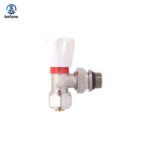 1/2 3/4 pulgadas niquelado Conexión en vivo PPR Sistema de calefacción para el hogar control de flujo de agua válvulas de radiador manuales - Product Image 5