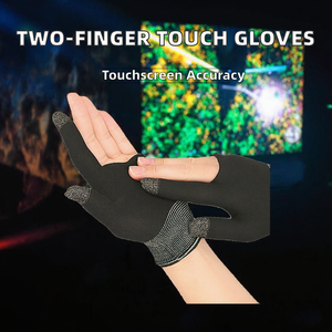 Guantes para Pantalla Táctil de Dos Dedos, Ligeros, Transpirables, de Nailon, para Juegos de Mesa, Billar, Uso en Verano - Product Image 4