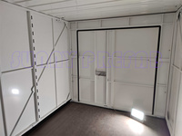 Mini hangar en acier pliable et démontable de 5', 8', 10', 12' pour le transport et le stockage portable, unités de stockage pliables