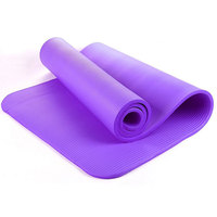 Esterilla de Yoga NBR de alta densidad de 8 ~ 15mm, extra gruesa, antidesgarro para equilibrio de ejercicio, respetuosa con el medio ambiente con correa de transporte, logotipo personalizado, Pilates
