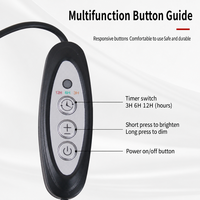 Interrupteur minuterie avec câble de charge USB et contrôleur de temps de 6/12 heures, bouton de commande