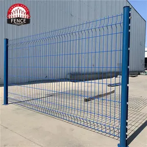 Easy Installation Waterproof Garden Security Perimeter 3D Curved Iron Wire Mesh Fence