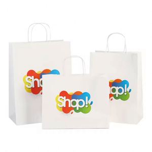 Bolsas de Papel Kraft con Logotipo Personalizable para Supermercados, Sostenibles y Aptas para Impresión Digital Offset, Eleva la Calidad de tu Empaque de Alimentos - Product Image 1