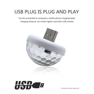 <b>Car</b> DJ RGB Lights, <b>Car</b> KTV Lights, <b>Car</b> <b>Interior</b> Ambient Lights, Voice-Controlled LED Decorative Lights, USB Flash Lights, Stage - Product Image 2