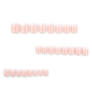 24 piezas minimalista <span class=keywords><strong>degradado</strong></span> simple de <span class=keywords><strong>Rosa</strong></span> desnudo <span class=keywords><strong>y</strong></span> <span class=keywords><strong>blanco</strong></span> forma de almendra corta prensa acrílica en <span class=keywords><strong>uñas</strong></span> personalizar <span class=keywords><strong>uñas</strong></span> postizas 3762 - Product Image 3