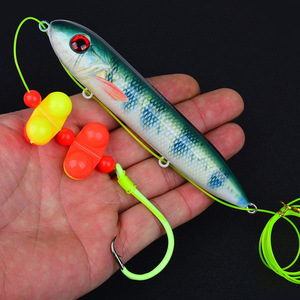 Lot <span class=keywords><strong>de</strong></span> 5 leurres flottants pour poisson-chat 8/0 10/0 avec perles flottantes, hameçons prêts à l'emploi pour eau douce et eau salée - Product Image 4