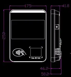 H158 Bus Transportation Cashless Payment Collection System WIFI GPRS NFC Android Bus Ticket Validator Nfc Pos Machine