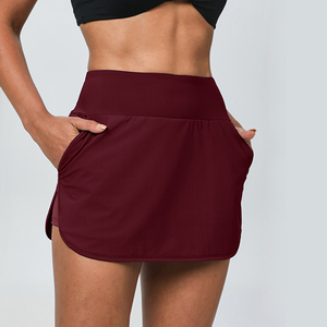 Falda de Tenis de Corte Ajustado de Secado Rápido, Falda Deportiva de Cintura Alta para Correr y Hacer Ejercicio, Falda de Tenis Mini Deportiva Dos en Uno - Product Image 5