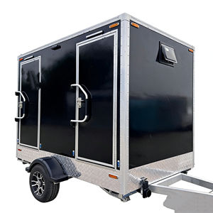 Chariot de nourriture mobile en acier inoxydable à 4 roues, de forme carrée noire, capacité personnalisée, marché nocturne en plein air, chariot de collations, nourriture épicée - Product Image 4