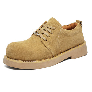 Nuevo diseño 2026: Zapatillas de hombre de cuero genuino con suela gruesa, estilo clásico, personalizadas, de moda, con puntera ancha, para exteriores, las más vendidas al por mayor. - Product Image 1