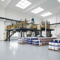 Système automatique PLC HSD à vitesse variable, cuve de dispersion hydraulique à levage rapide pour peinture au latex, revêtement, encre, pigment