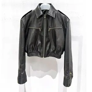 2023 New design chinese leather jackets wholesale women's jackets leather manufacturers