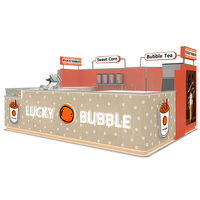 Comptoir de boissons chaudes et froides, glaces, en-cas, bar à thé au lait, comptoir d'exploitation, centres commerciaux, vitrine de présentation, marque personnalisée PN
