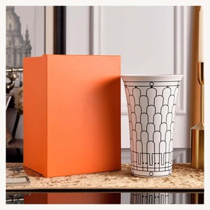 Vasi in <span class=keywords><strong>Ceramica</strong></span> Dorata Stile Europeo con Marchio H per Fiori e Piante Verdi, Decorazione Casa - Product Image 2