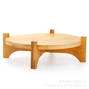 Soporte para Plantas de Bambú, Base para Macetas de Interior, Color Madera Natural, Uso Doméstico Multifuncional - Product Image 4
