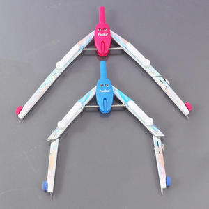 FOSKA 6 pezzi Set di matematica in metallo di qualità Premium 6.5 "prua per disegno geometrico e ingegneristico strumento di disegno e architettura - Product Image 2