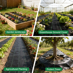 Toile paysagère tissée anti-mauvaises herbes robuste pré-perforée, directement <span class=keywords><strong>de</strong></span> l'usine, pour une plantation efficace en serre - Product Image 4