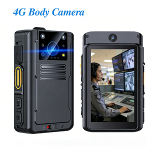 Caméra corporelle compacte 4G LTE 2K avec diffusion en direct Wi-Fi et enregistrement à une touche, compatible avec les stations d'accueil pour caméras corporelles - Product Image 1