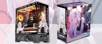 Caja de Juego Ro Princess Edición Pantalla Digital, Versión Personalizada Diversificada, Admite Refrigeración Líquida 360, Caja ATX de Torre Media