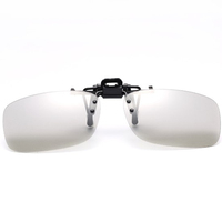 电影院真正的D 3D眼镜夹在Gafas 3D上