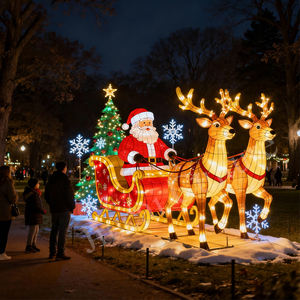 Уличный рождественский фонарь для сада, водонепроницаемый, многоразовый, по цене производителя, энергосберегающий, НОВИНКА для Рождества - Product Image 2