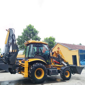 Alat penggalian dan pemuatan multifungsi Shanzhong 40-28 tipe Backhoe Loader dengan empat-dalam-satu Bucket - Product Image 2