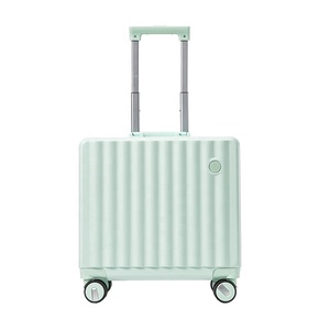 New Fashion Customized Business <strong>Travel</strong> <strong>Bags</strong> Abs Pc 18" Aluminum Frame <strong>Cabin</strong> Luggage Trolley case Suitcase on Wheels - Product Image 5