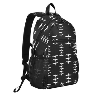 Hawaiian Iwa Birds Design Unisex Women Casual Sports Travel <b>Backpack</b> Carry on <b>Men</b> Laptop <b>Backpack</b> with Water Bottle Pocket - Product Image 2