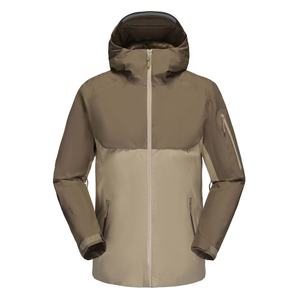 Veste de ski imperméable et chaude pour l'hiver avec protection contre la neige pour hommes et femmes, marron, pour la randonnée en montagne - Product Image 1