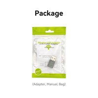 Adaptador USB Interno WiFi 6 de Doble Banda 10/100Mbps para Laptop y Oficina, Ideal para Áreas con Señal Débil, Disponible en Stock