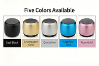 Mini-enceinte portable sans fil V5.0 avec corps métallique, éclairage LED RGB, alimentation par batterie, volume puissant pour extérieur et home cinéma