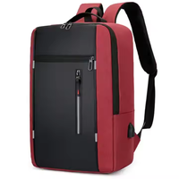 Hoge kwaliteit waterdichte Oxford business casual school- en reistas laptop rugzak met USB-poort, effen