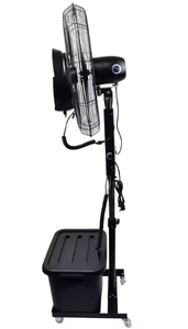 New Design 24 Inch Big Industrial Floor air Cooler Mist <b>Standing</b> Pedestal <b>Fan</b> With Water Spray - Product Image 3
