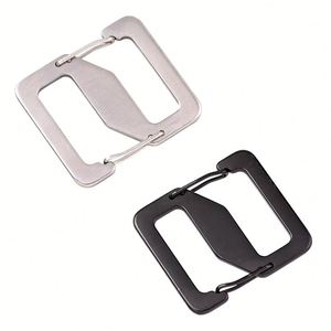 Trendy Strong Heavy-Duty Luxury Backpack Luggage Accessories Matt Black Zinc Alloy <b>Metal</b> S-Shape Snap Waterproof Professional - Product Image 2
