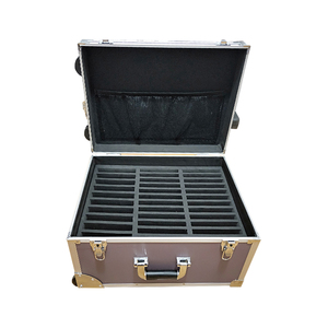 Draagbare grote vlucht case aluminium trolley met wiel - Product Image 4