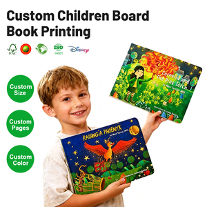 Libro <span class=keywords><strong>de</strong></span> cartón grueso con estampado personalizado <span class=keywords><strong>para</strong></span> niños, libro <span class=keywords><strong>de</strong></span> dibujos animados, dibujos <span class=keywords><strong>de</strong></span> animales <span class=keywords><strong>para</strong></span> antes <span class=keywords><strong>de</strong></span> dormir - Product Image 1