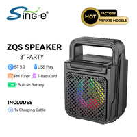 Enceinte Bluetooth Portable sans Fil de Gros SING-E ZQS1372, Haute Qualité à Prix Abordable, avec Éclairage RGB